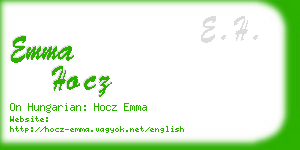 emma hocz business card